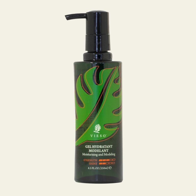 Vieso Curl Styling Gel, kosteuttava keskivahvan pidon hiusgeeli kiharoille ja suorille hiuksille, Curly Girl -ystävällinen ja vegaaninen