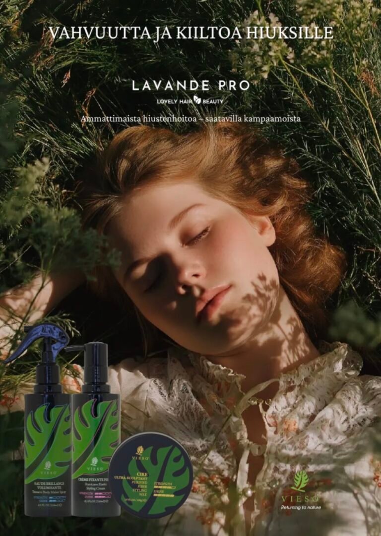 Lavandepro.fi verkkokaupan ja vieso-sarjan brändijuliste